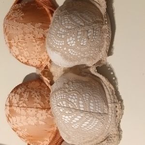 Victoria secret dream angel collection bras set of 2 size 36c
